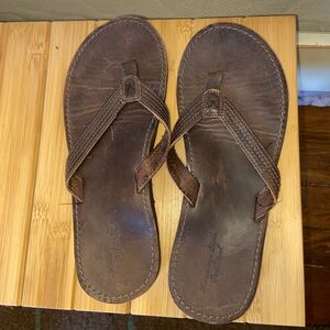 American Eagle Outfitters Brown Leather Sandals